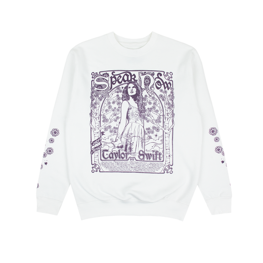 Speak Now (Taylor's Version) Tracklist White Crewneck Front