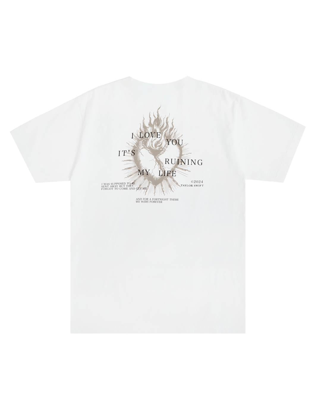 And For A Fortnight There We Were Forever T-Shirt Back