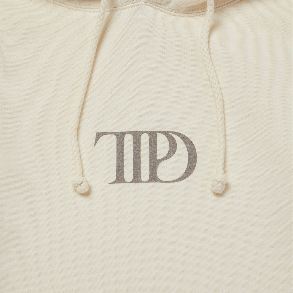 The Tortured Poets Department: The Manuscript Edition Hoodie Front Print Detail