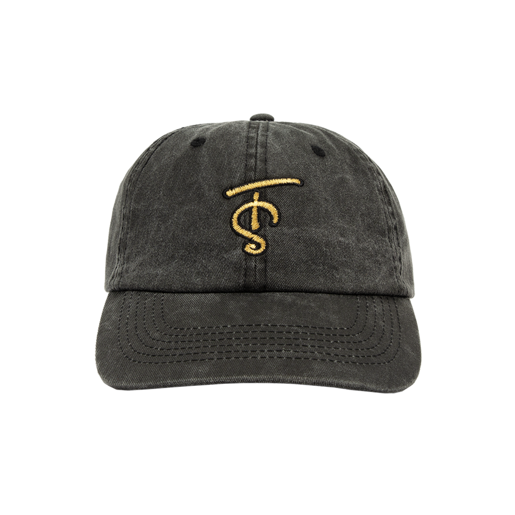 TS Washed Black Dad Hat Front