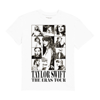 Taylor Swift The Eras Tour White T-Shirt, Australia Front