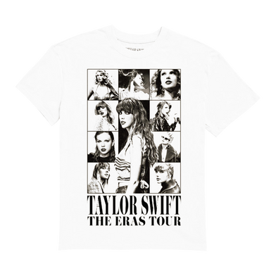 Taylor Swift The Eras Tour White T-Shirt, Australia Front
