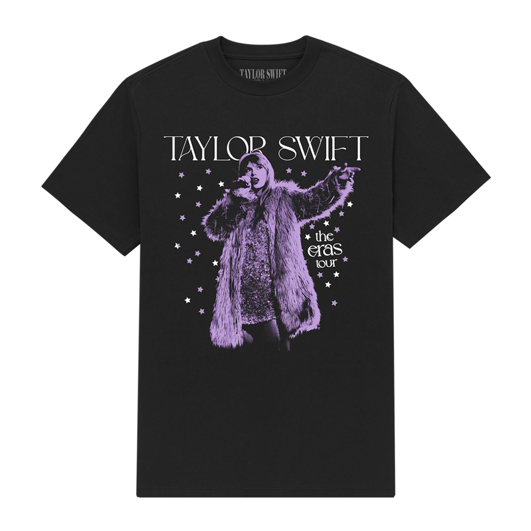 Taylor Swift The Eras Tour Live Photo Stars T-Shirt Front