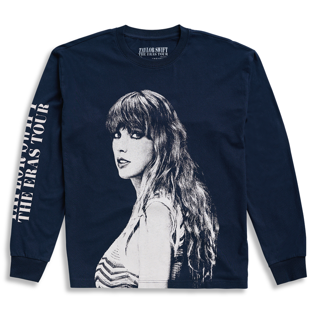 Taylor Swift The Eras International Tour Navy Long Sleeve T-Shirt