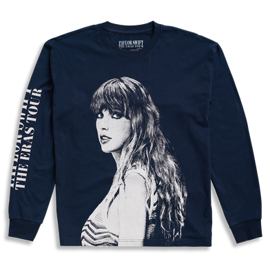 Taylor Swift The Eras International Tour Navy Long Sleeve T-Shirt