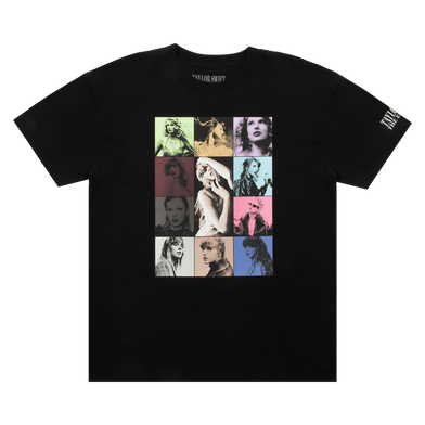 Taylor Swift The Eras II Tour Black T-Shirt front