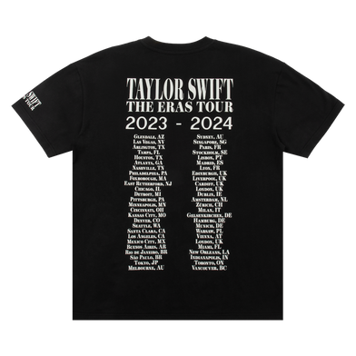 Taylor Swift The Eras II Tour Black T-Shirt back