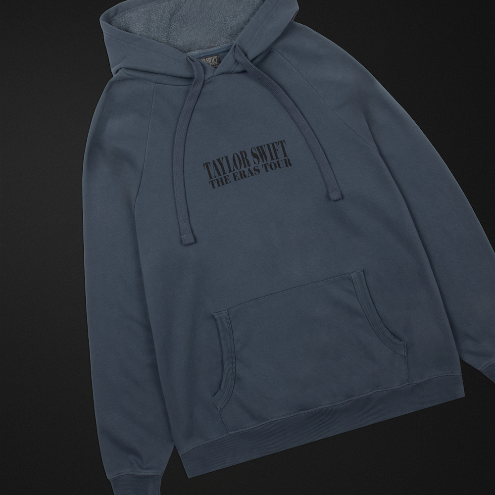 Taylor Swift The Eras II Tour Washed Blue Hoodie