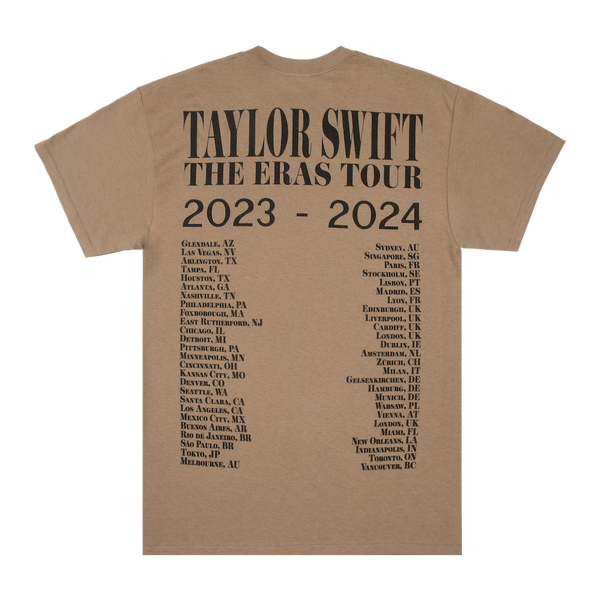 Taylor Swift The Eras Tour Taupe T-Shirt | Taylor Swift Official AU ...