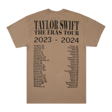 Taylor Swift The Eras Tour Taupe T-Shirt back