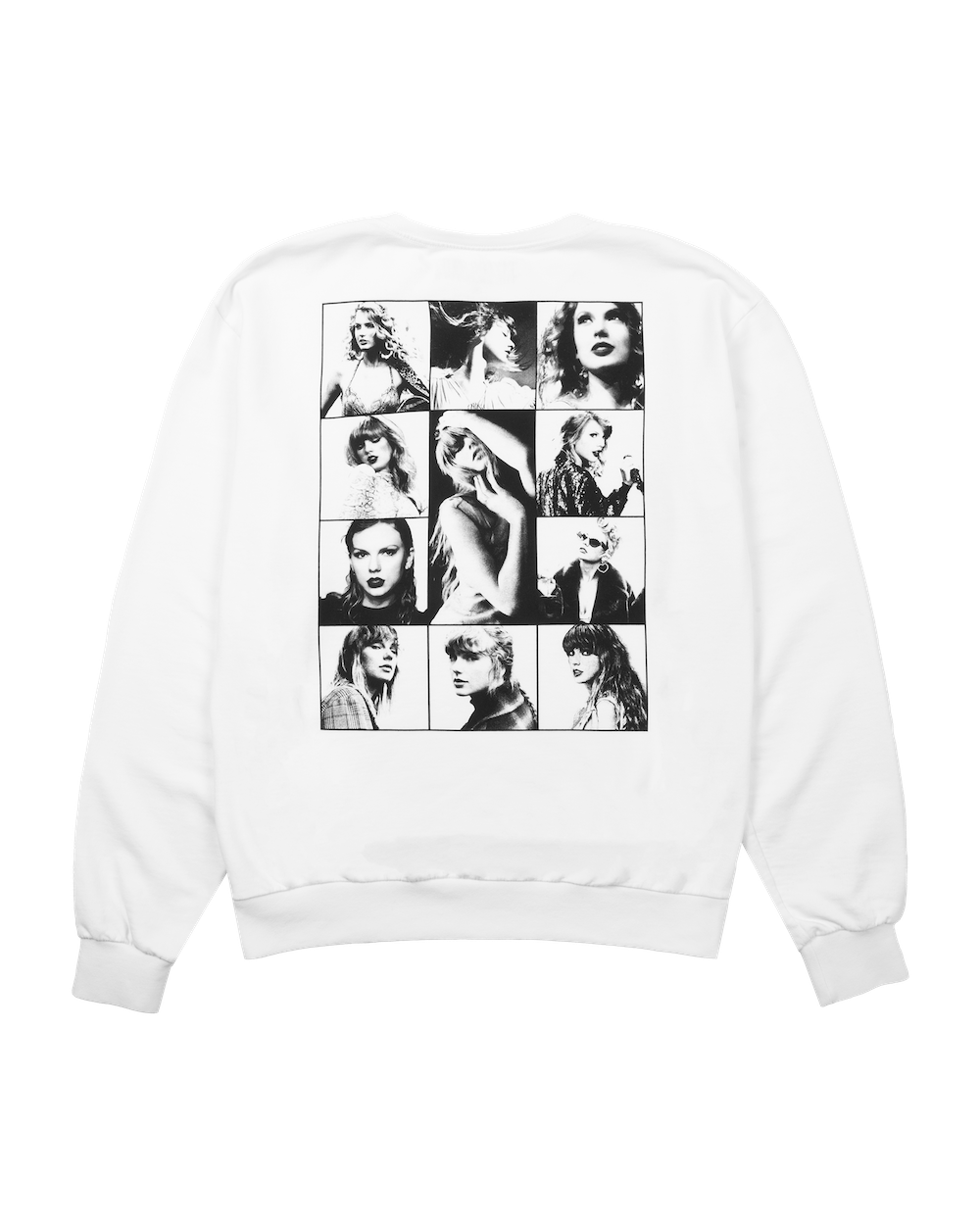 Taylor Swift The Eras Tour White Crewneck Back