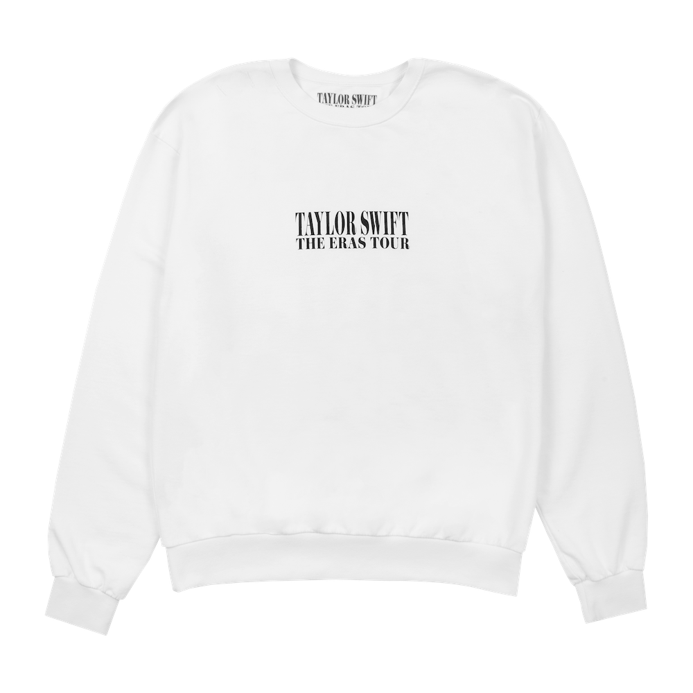 Taylor Swift The Eras Tour White Crewneck | Taylor Swift Official AU ...