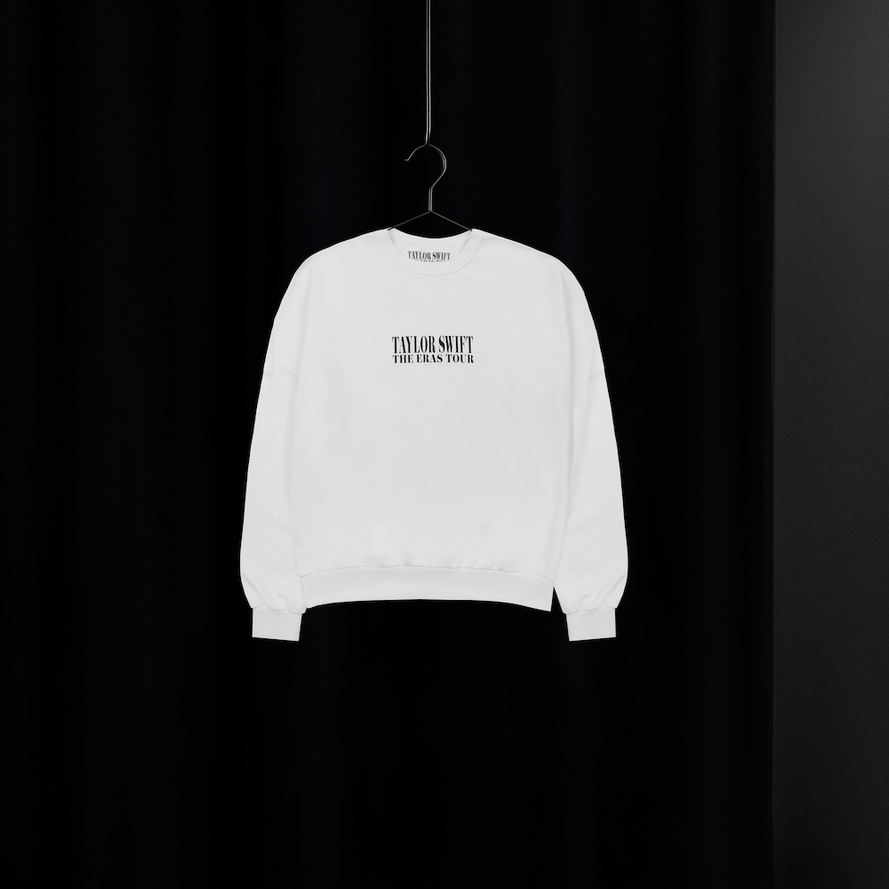 Taylor Swift The Eras Tour White Crewneck