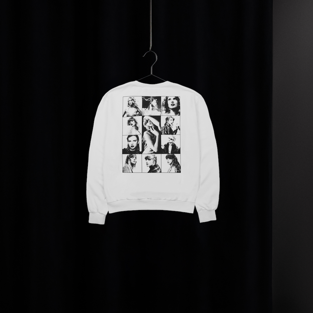 Taylor Swift The Eras Tour White Crewneck