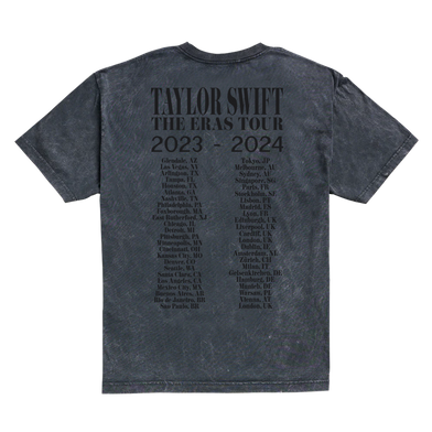 Taylor Swift The Eras International Tour Gray T-Shirt Back