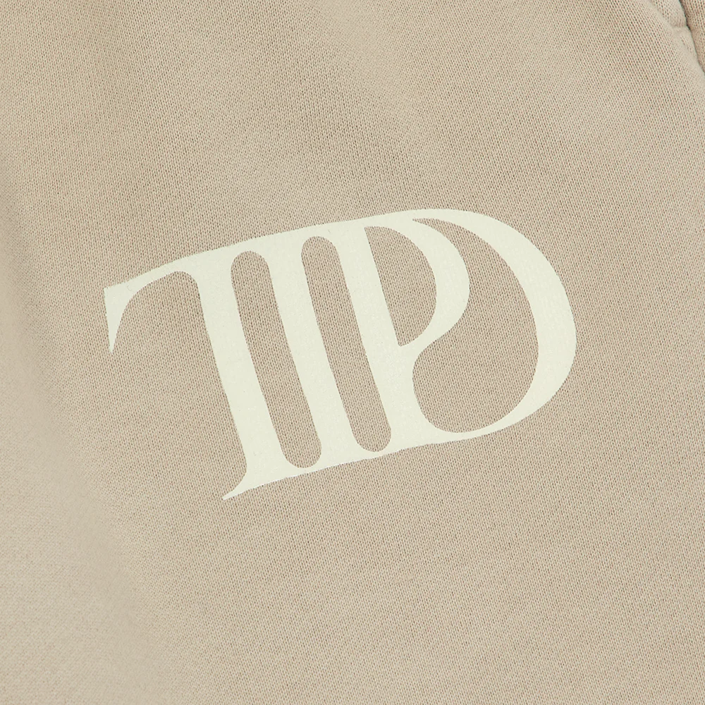 The Tortured Poets Department Beige Sweatpants Front Detail