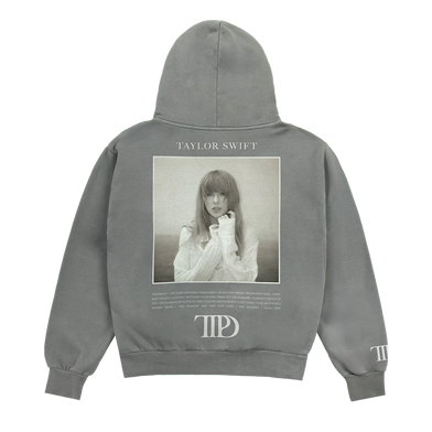 The Tortured Poets Department Gray Hoodie Back