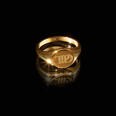 The Tortured Poets Department Ring with reflection
