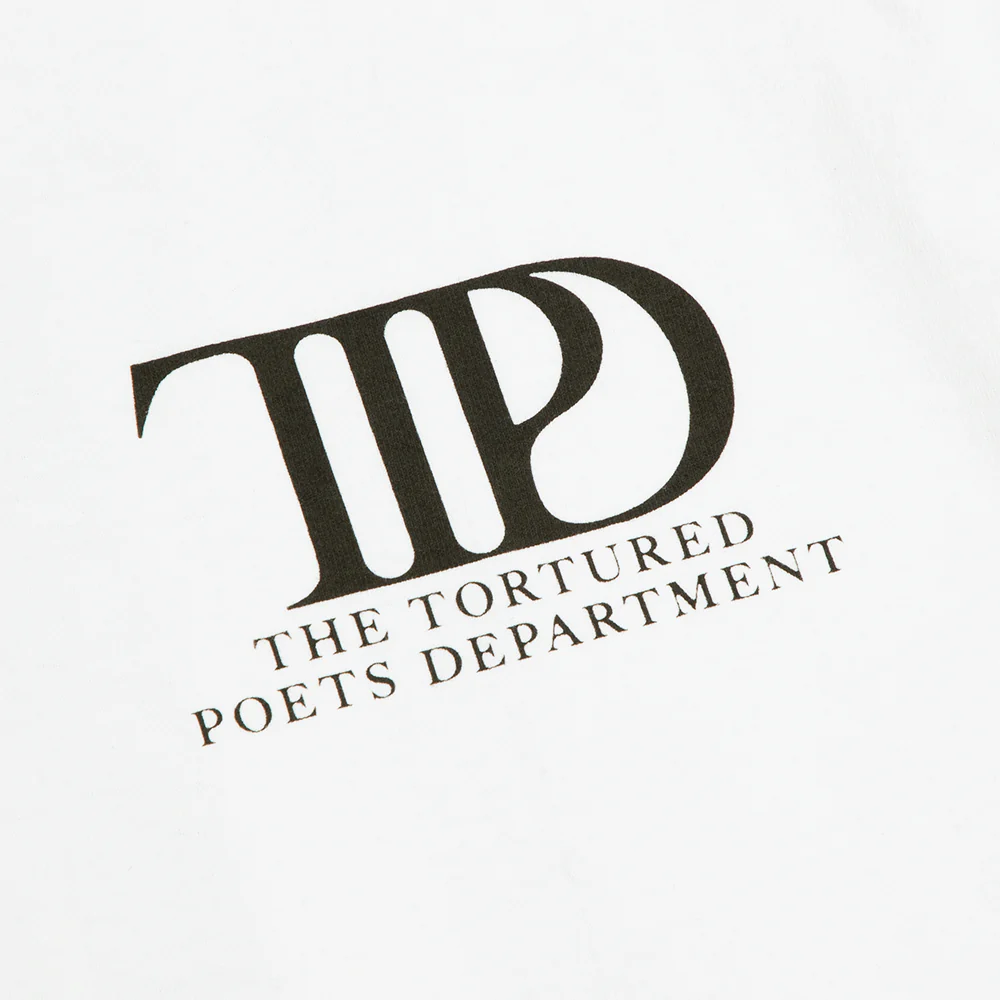 The Tortured Poets Department White T-Shirt Front Detail