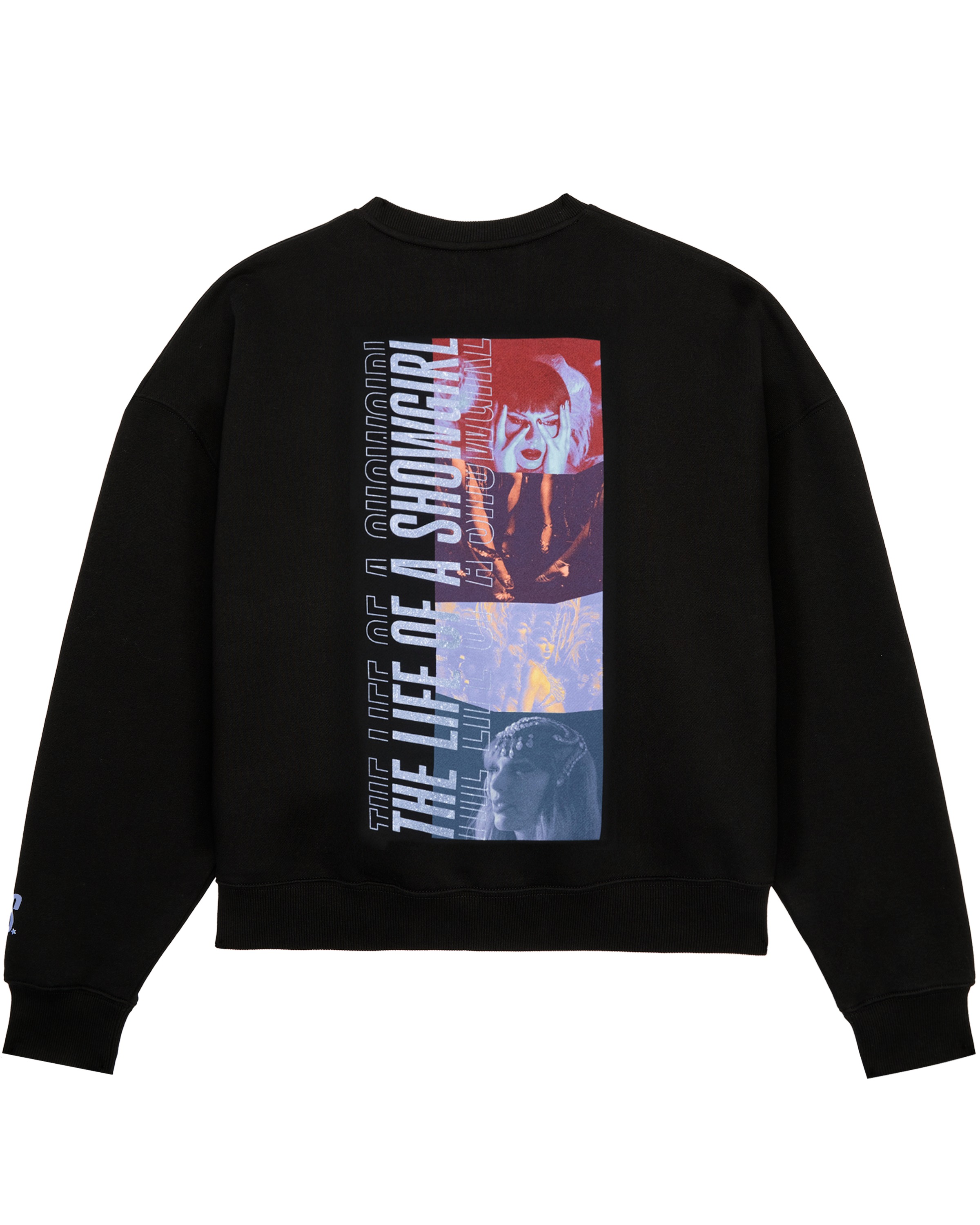 The Life of a Showgirl Film Strip Black Crewneck Sweatshirt