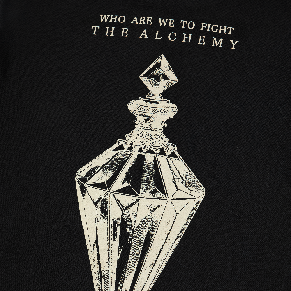 Who Are We To Fight The Alchemy T-Shirt Detail Back