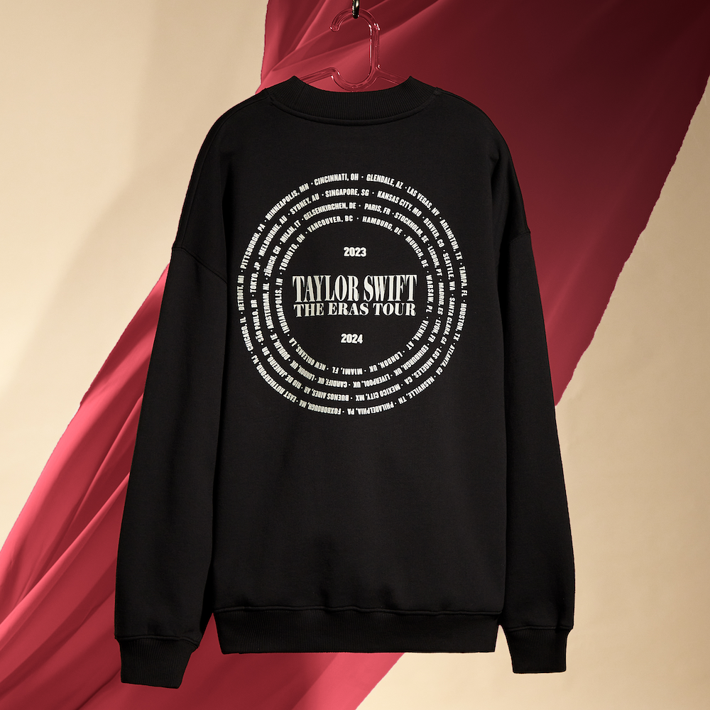 Taylor Swift | The Eras Tour All Too Well Live Photo Oversized Crewneck editorial back