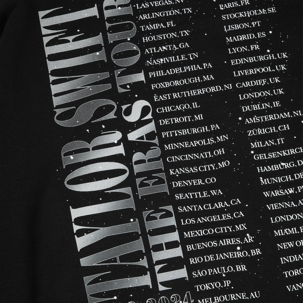 Taylor Swift | The Eras Tour Down Bad Live Photo Oversized Crewneck detail back