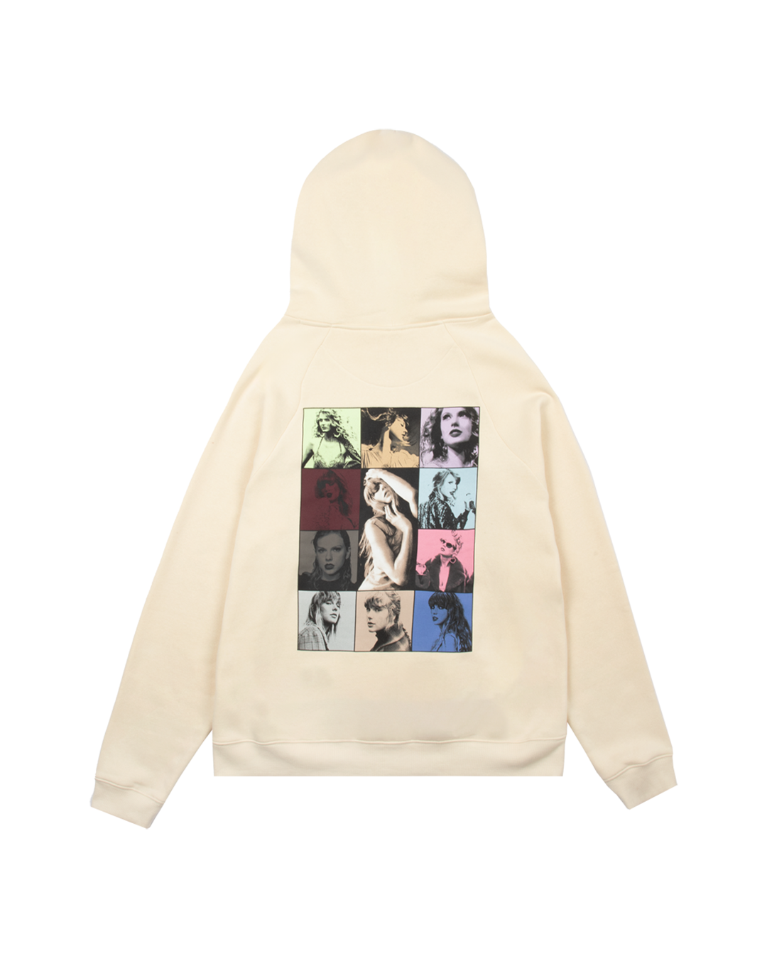 Taylor Swift The Eras II Tour Cream Hoodie Back