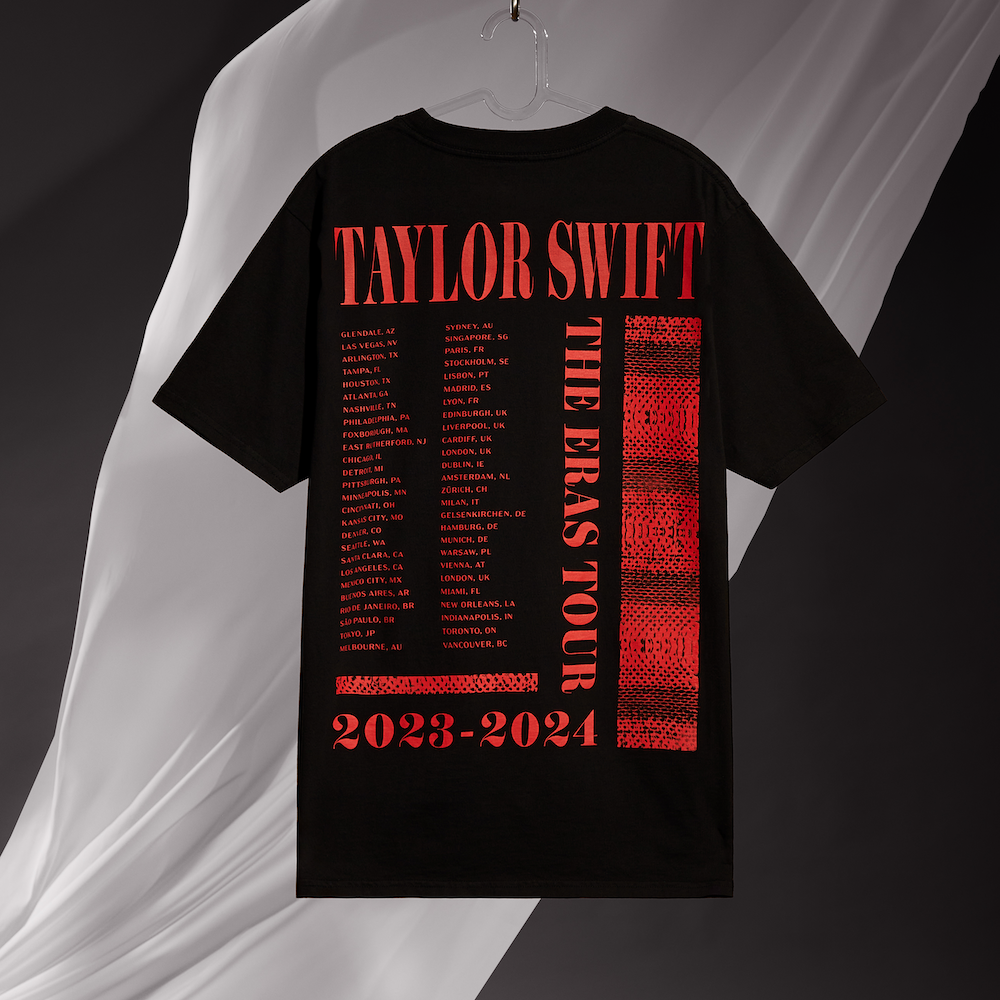 Taylor Swift | The Eras Tour Reputation Live Photo Oversized T-Shirt editorial back