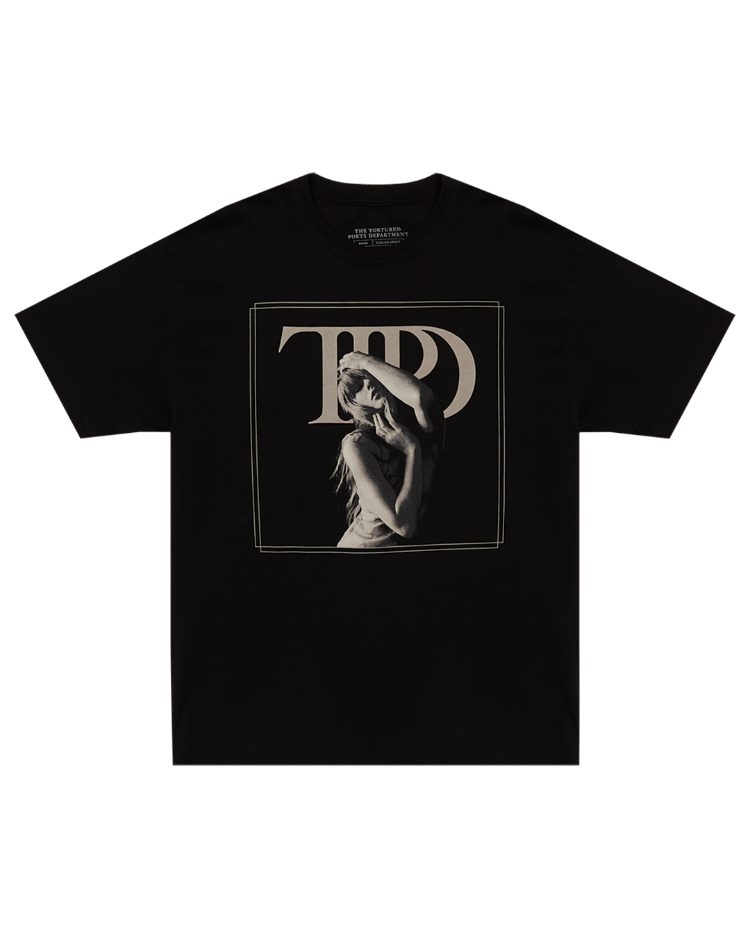 The Tortured Poets Department Black Photo T-Shirt Front