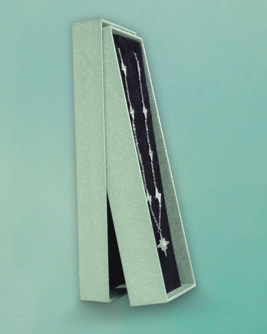 The Life of a Showgirl Silver Opalite Necklace
