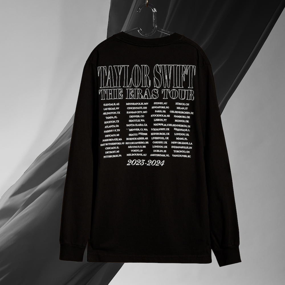 Taylor Swift | The Eras Tour TTPD Live Photo Longsleeve Oversized T-Shirt editorial back