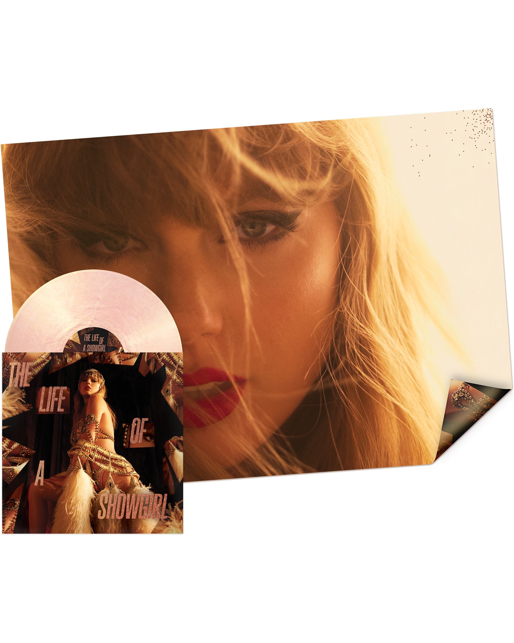 The Life Of A Showgirl: The Crowd Is Your King Edition (Summertime Spritz Pink Shimmer Vinyl) Vinyl + Poster