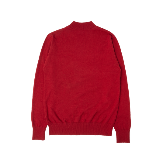 Christmas Tree Farm Red Knit Sweater Back