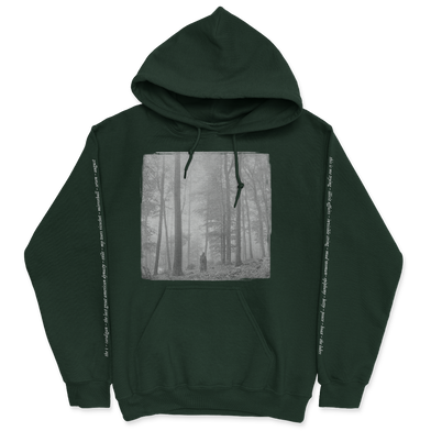 the “in the trees" hoodie front