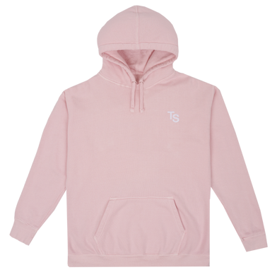 Pink Glitter Rose Hoodie Front