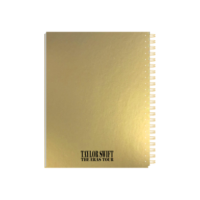 Taylor Swift The Eras Tour Gold Foil Notebook Back