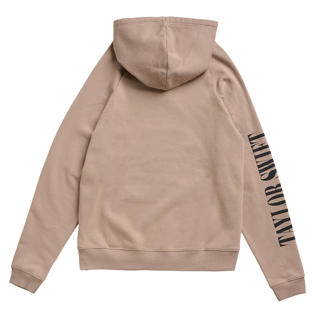 Taylor Swift The Eras Tour Taupe Hoodie Back