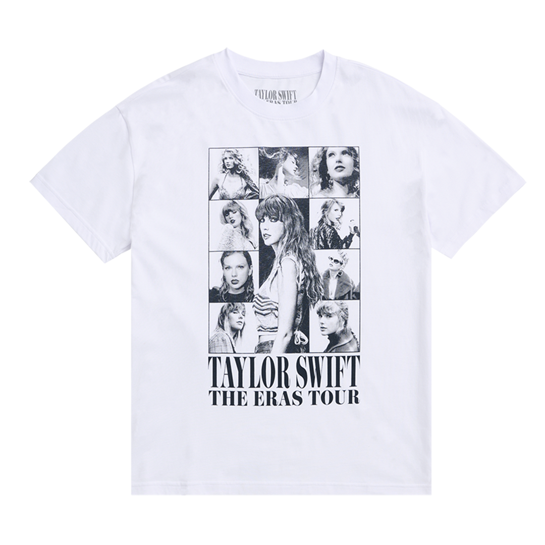 Taylor Swift The Eras Tour White T-Shirt Front