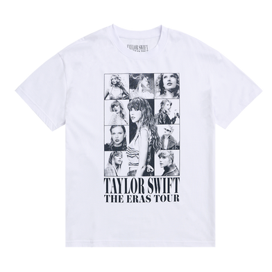 Taylor Swift The Eras Tour White T-Shirt Front